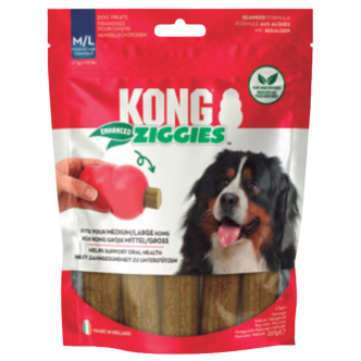 Bâtonnets à mâcher Ziggies Kong (M/L - 227gr) pour chien et chat