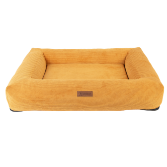 Lit Anicool Bali Cord déhoussable orthopédique moutarde 80cm