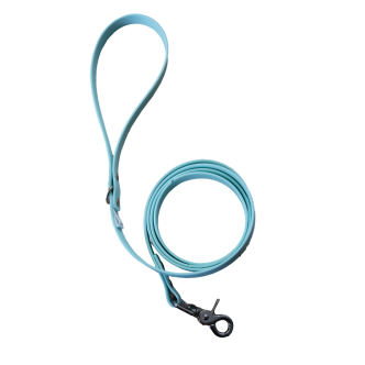 Laisse classique en biothane Pitchou turquoise taille M (1,50m x 16mm)