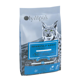 Black Olympus croquettes pour chat stérilisé hareng 1,5kg