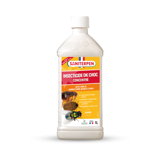Insecticide DK choc Saniterpen 1L pour chien