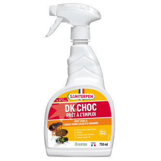 Spray insecticide DK choc Saniterpen 750ml pour chien