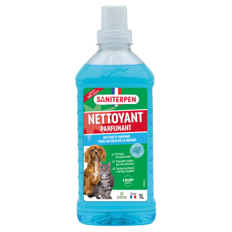 Détergent parfumant Saniterpen eau vive 1L pour chien