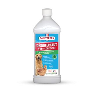 Saniterpen nettoyant désinfectant 4 en 1 concentré 1 l pour chien