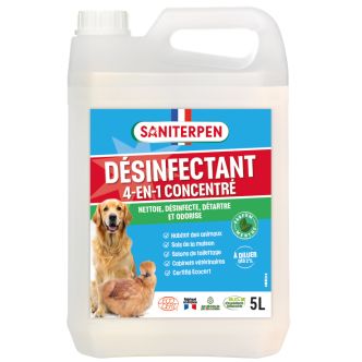 Viractif concentré Saniterpen 5L pour chien et chat