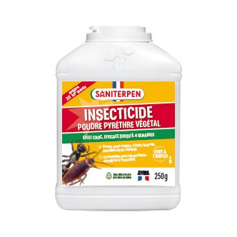 Poudre insecticide Saniterpen 250g pour chien et chat