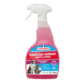 Spray désinfectant odorant Saniterpen 750ml pour chien