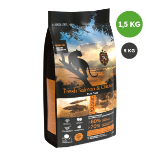 Ambrosia croquettes pour chat stérilisé saumon et poulet 1,5kg