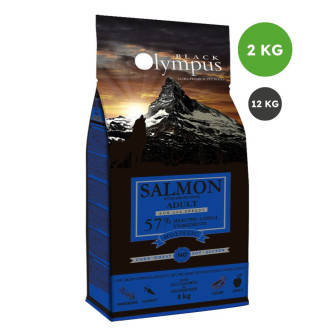 Black Olympus croquettes pour chien adulte saumon et riz 2kg