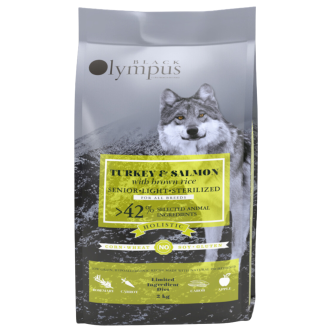 Black Olympus croquettes pour chien senior light saumon et riz 12kg