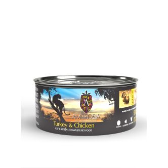 Ambrosia pâtée pour chaton dinde et poulet 150g