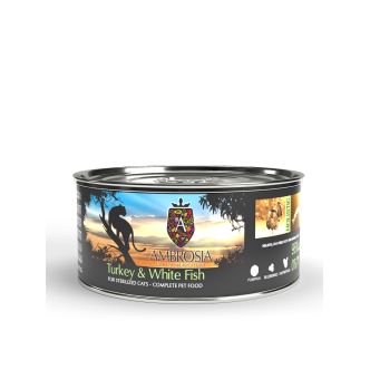 Ambrosia pâtée pour chat dinde et poisson 150g