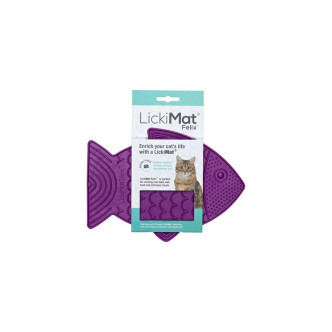 Gamelle à lécher Lickimat Felix violette pour chat