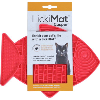 Gamelle à lécher Lickimat Casper rose pour chat