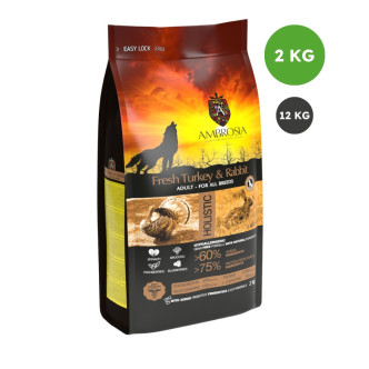 Ambrosia croquettes pour chien adulte à la dinde fraîche et au lapin 2kg