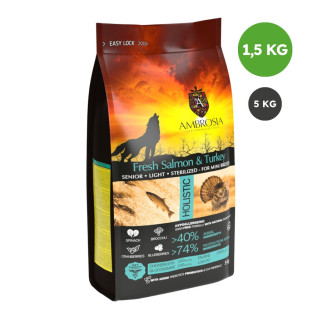 Ambrosia croquettes pour chien senior mini light 1.5kg