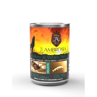 Ambrosia pâtée pour chien senior à la dinde 400g